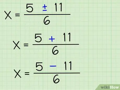 Malutas ang Mga Quadratic Equation Hakbang 13