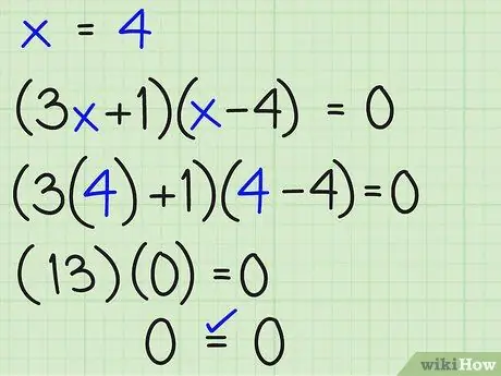 לפתור משוואות ריבועיות שלב 6