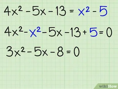 Malutas ang Mga Quadratic Equation Hakbang 7