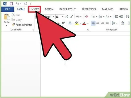 Sukurkite juostinę diagramą „Word“3 veiksme