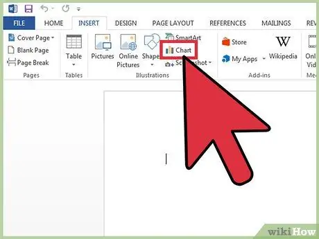 Sukurkite juostinę diagramą „Word“4 veiksme