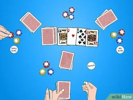 Žaiskite „Texas Hold'em“9 veiksmą