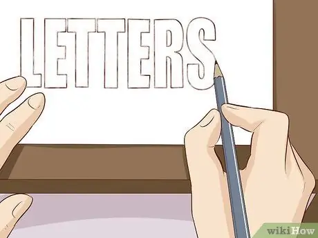 Draw 3D Block Letters Step 1