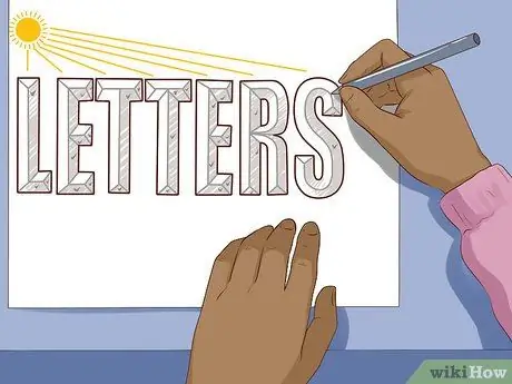 Draw 3D Block Letters Step 10