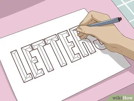 Draw 3D Block Letters Step 9