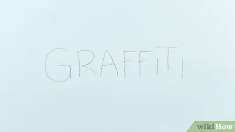 Piirrä Graffiti -kirjaimet Vaihe 1