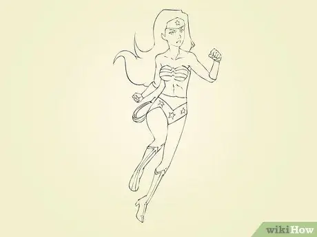 Draw Wonder Woman Steg 17