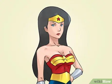 Tegn Wonder Woman Trin 9