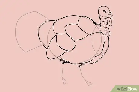 Draw a Turkey Step 18