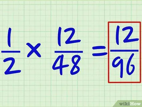 Diviser et multiplier des fractions Étape 2