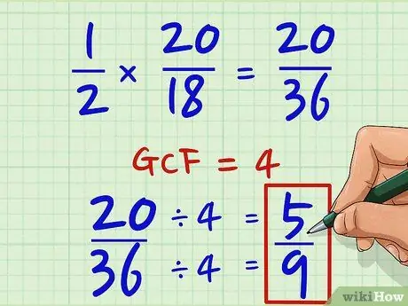 Frakciók osztása és szorzata 5. lépés