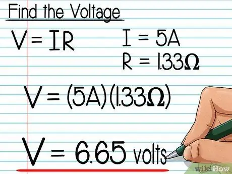 Kalkulahin ang Boltahe sa kabuuan ng isang Resistor Hakbang 17