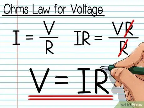 Kalkulahin ang Boltahe sa kabuuan ng isang Resistor Hakbang 9