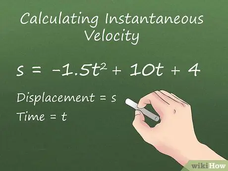 Calculate Instantaneous Velocity Step 1