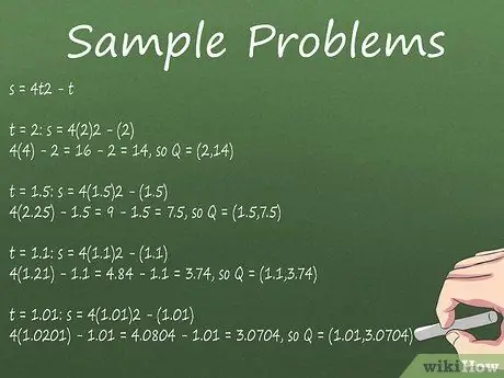 Calculate Instantaneous Velocity Step 11