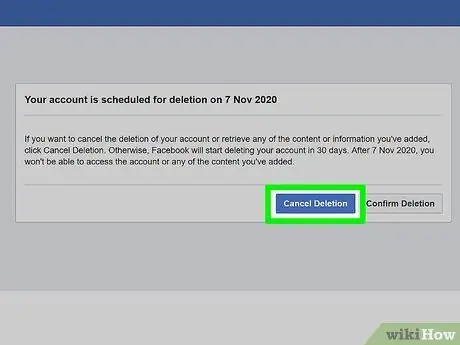 I-recover ang isang Hindi pinagana ang Facebook Account Hakbang 5