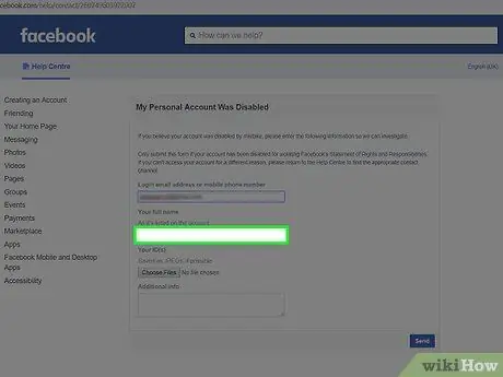 Реактивирайте акаунта си във Facebook Стъпка 13