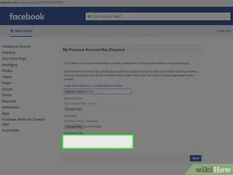 Réactivez votre compte Facebook Étape 15