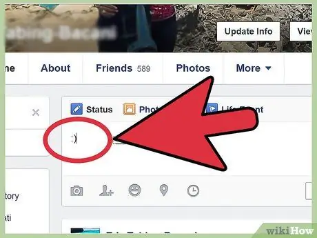 Faceți emoticoane pe Facebook Pasul 1