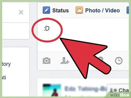 Make Emoticons on Facebook Step 3