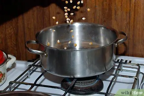 Kernels to the pan Step 4