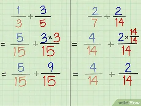 اجمع الكسور الخطوة 10