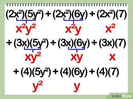 Multiplicera polynom Steg 25