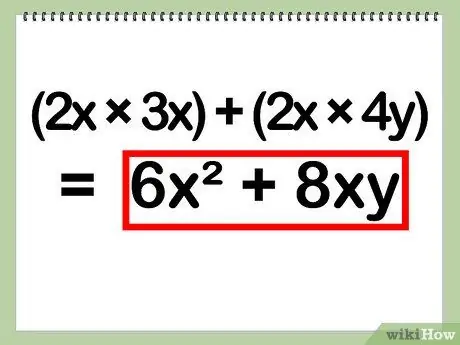 Multiplier les polynômes Étape 9