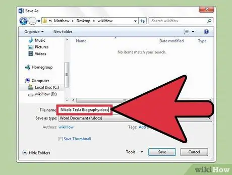 Պահեք Microsoft Word փաստաթուղթ Քայլ 13