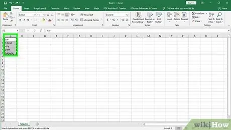 Wechseln Sie von Kleinbuchstaben in Großbuchstaben in Excel Schritt 1