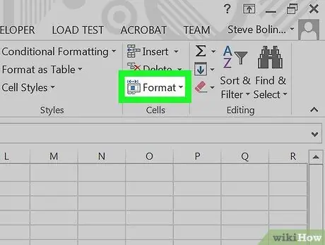 בטל את הסתר עמודות ב- Excel שלב 4