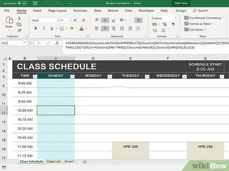 Mostra les files a Excel Pas 1