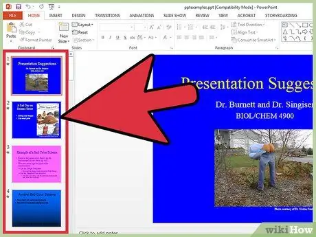 Скриване на слайд в презентация на PowerPoint Стъпка 2