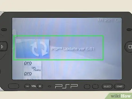 Actualitzeu el microprogramari de PSP Pas 19