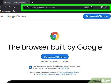 Stáhněte a nainstalujte Google Chrome Krok 1