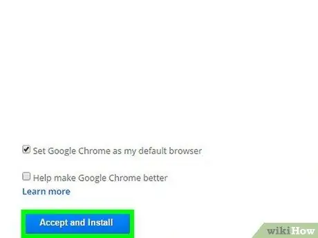 Ladda ner och installera Google Chrome Steg 4