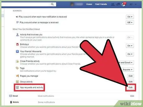 Tắt Thông báo trò chơi trong Facebook Bước 4