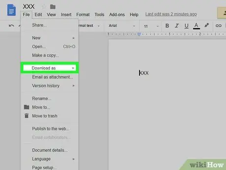 Een Google-document opslaan Stap 15