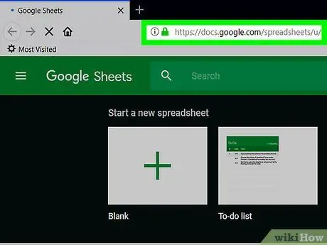 Create a Graph in Google Sheets Step 1