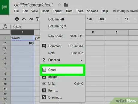Δημιουργήστε ένα γράφημα στα Υπολογιστικά φύλλα Google Βήμα 7