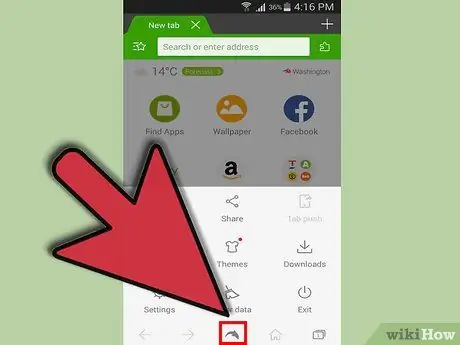 Semak imbas dalam Mode Penyamaran dalam Penyemak Imbas Dolphin pada Android Langkah 2