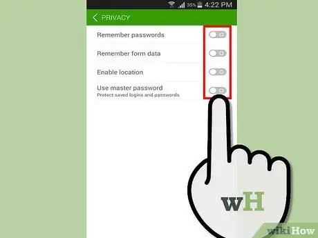 Navegar en modo incógnito en Dolphin Browser en Android Paso 4