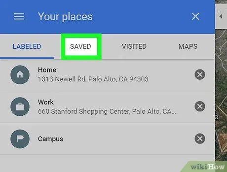 Verwyder gestoorde plekke op Google Maps op 'n rekenaar of Mac Stap 4