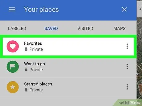 Remove Saved Places on Google Maps on PC or Mac Step 5