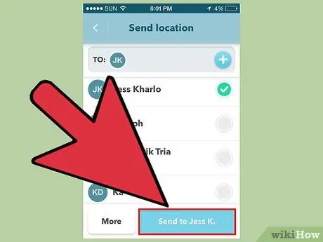 Share Your Location in Waze Step 5