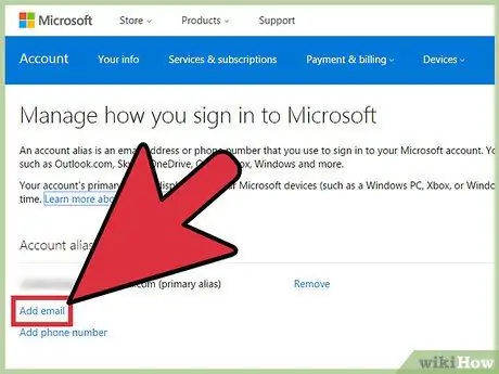 Baguhin ang iyong Pangunahing Email para sa isang Microsoft Account Hakbang 3