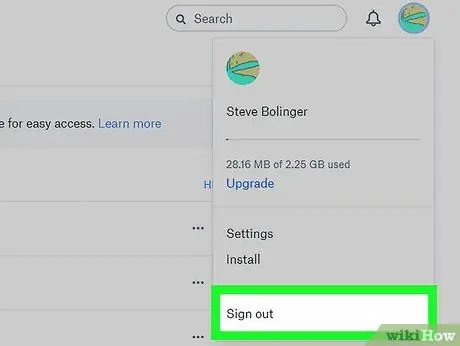 Odjavite se iz Dropboxa na računalu ili Mac -u Korak 11