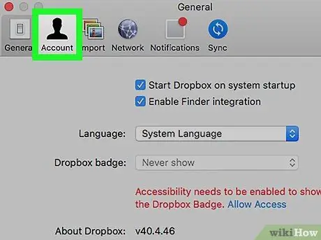 Log Out on Dropbox on PC or Mac Step 2