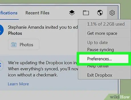 Tanqueu la sessió a Dropbox a l'ordinador o al Mac Pas 6