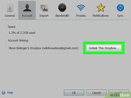 Đăng xuất Dropbox trên PC hoặc Mac Bước 8